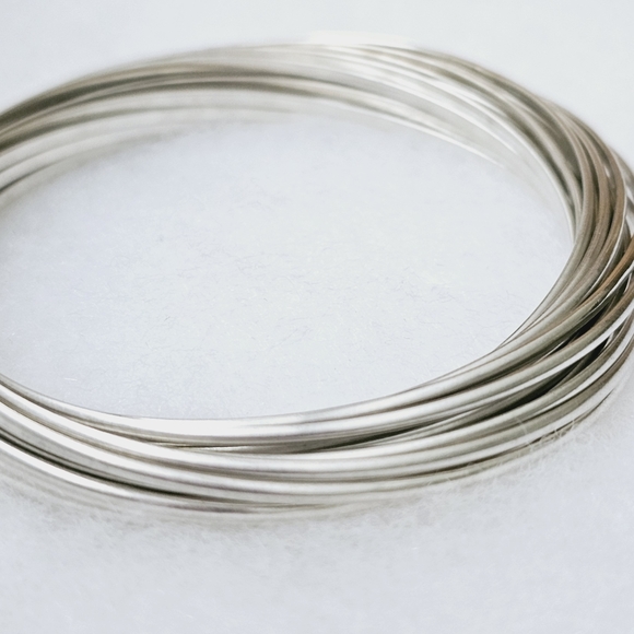 Silpada Sterling Silver 21 Bangle Salute Interlocking Bracelets MEDIUM B0640 - Picture 9 of 14